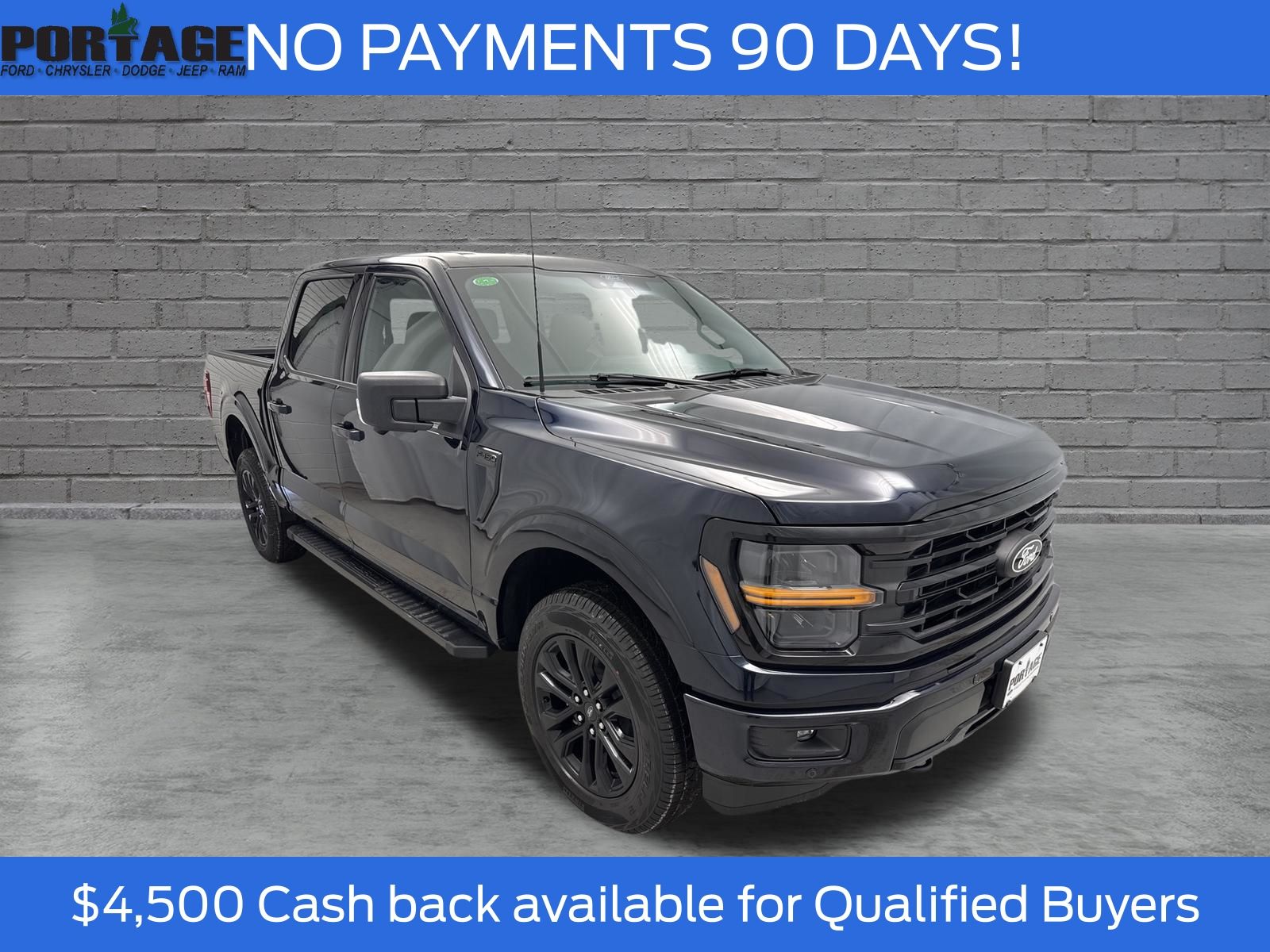 Antimatter Blue Metallic 2026 Ford F-150 Pickup Truck Four-Wheel Drive Automatic