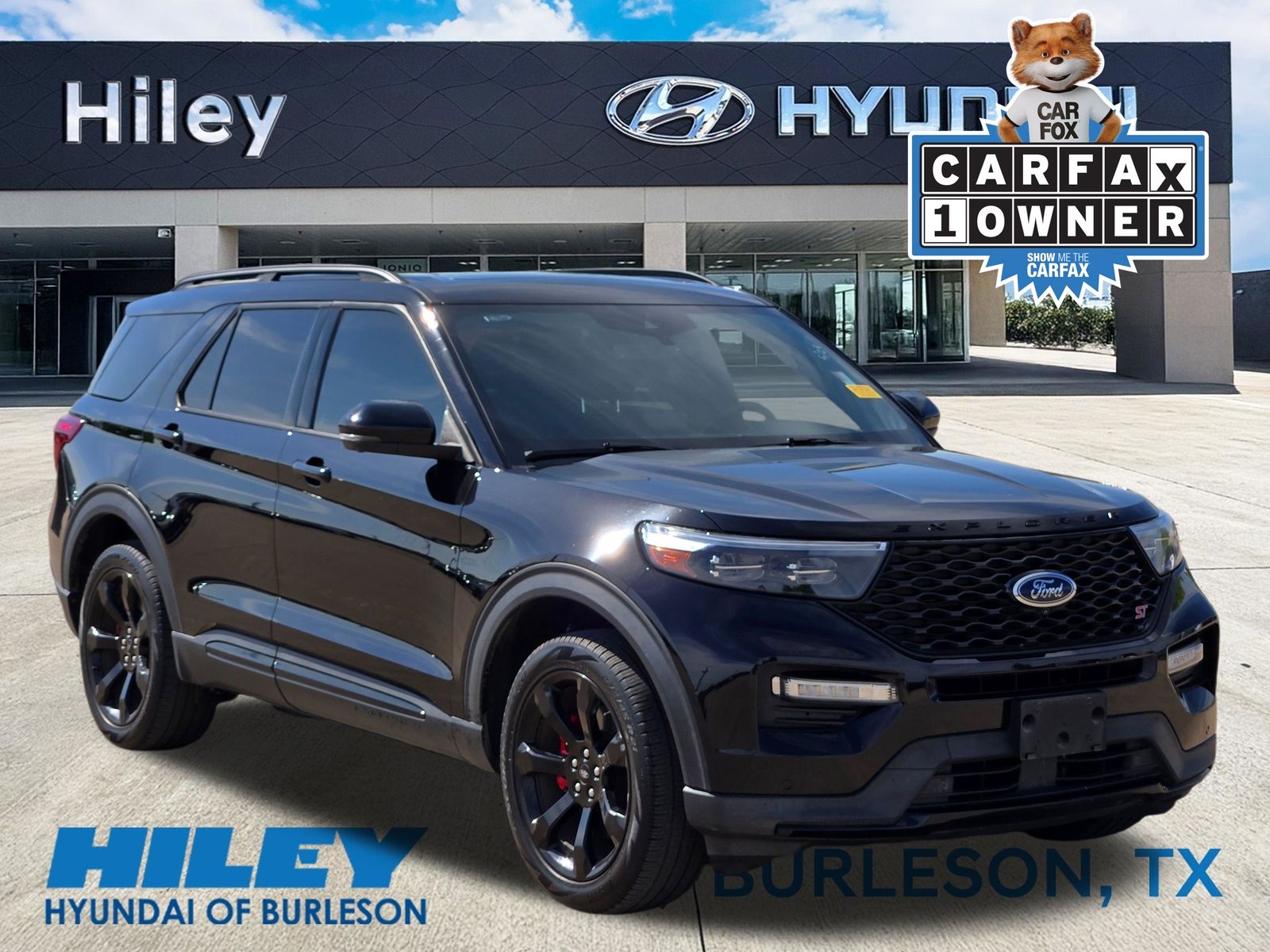 Black Metallic 2023 Ford Explorer ST AWD SUV / Crossover All-Wheel Drive Automatic