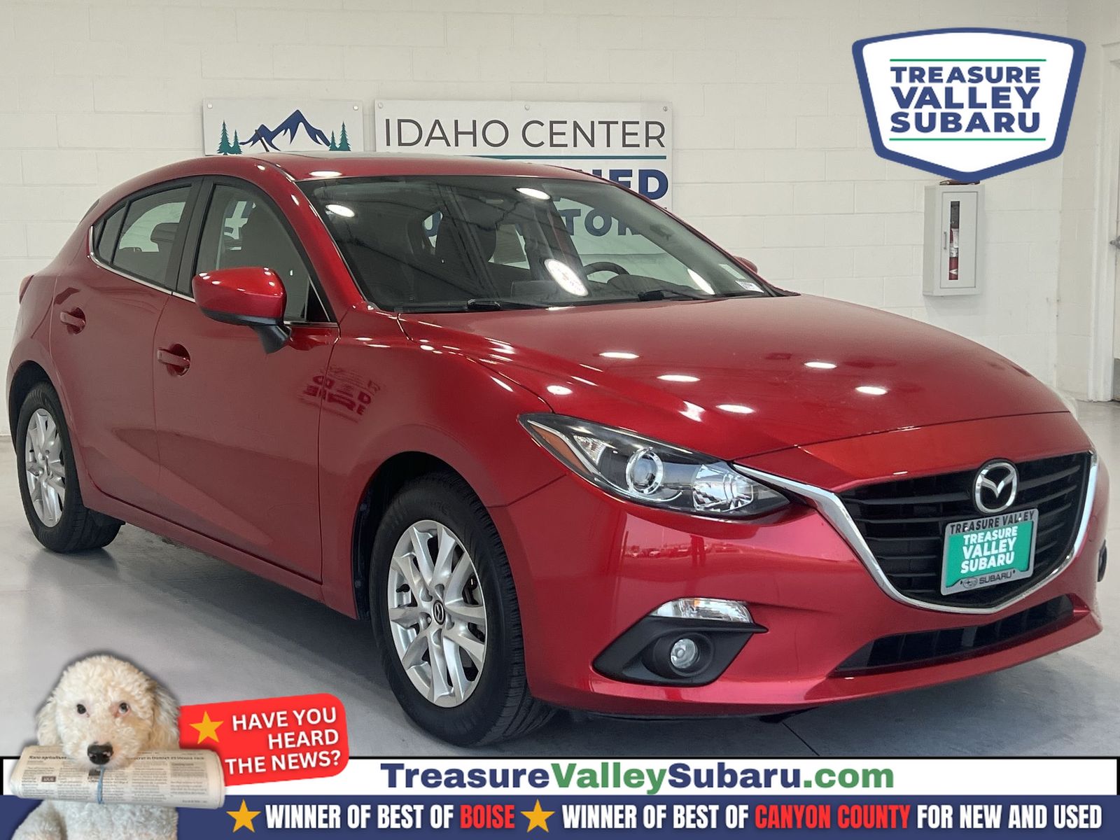 Soul Red Metallic 2016 Mazda MAZDA3 Hatchback Front-Wheel Drive 6-Speed Automatic