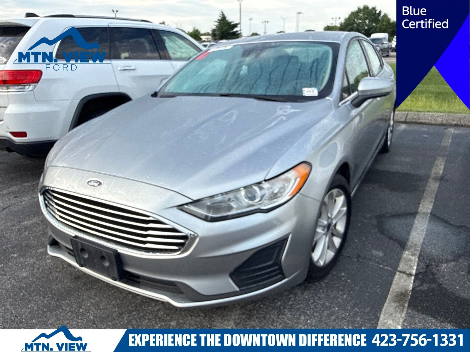 Silver Metallic 2020 Ford Fusion Hybrid Sedan Front-Wheel Drive Continuously Variable Transmission