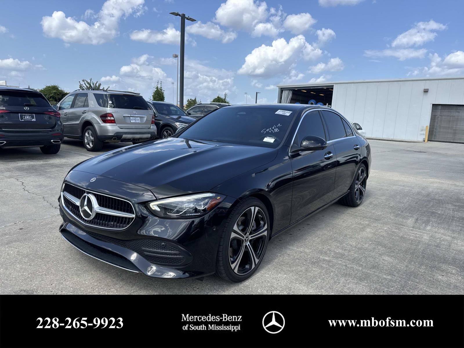 Black 2023 Mercedes-Benz C-Class Sedan Rear-Wheel Drive 9-Speed Automatic