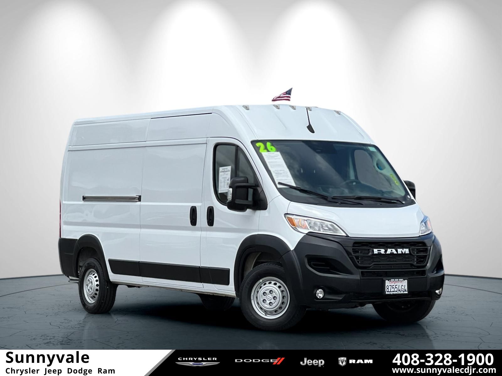 Bright White Clearcoat 2026 RAM ProMaster Van 9-Speed Automatic