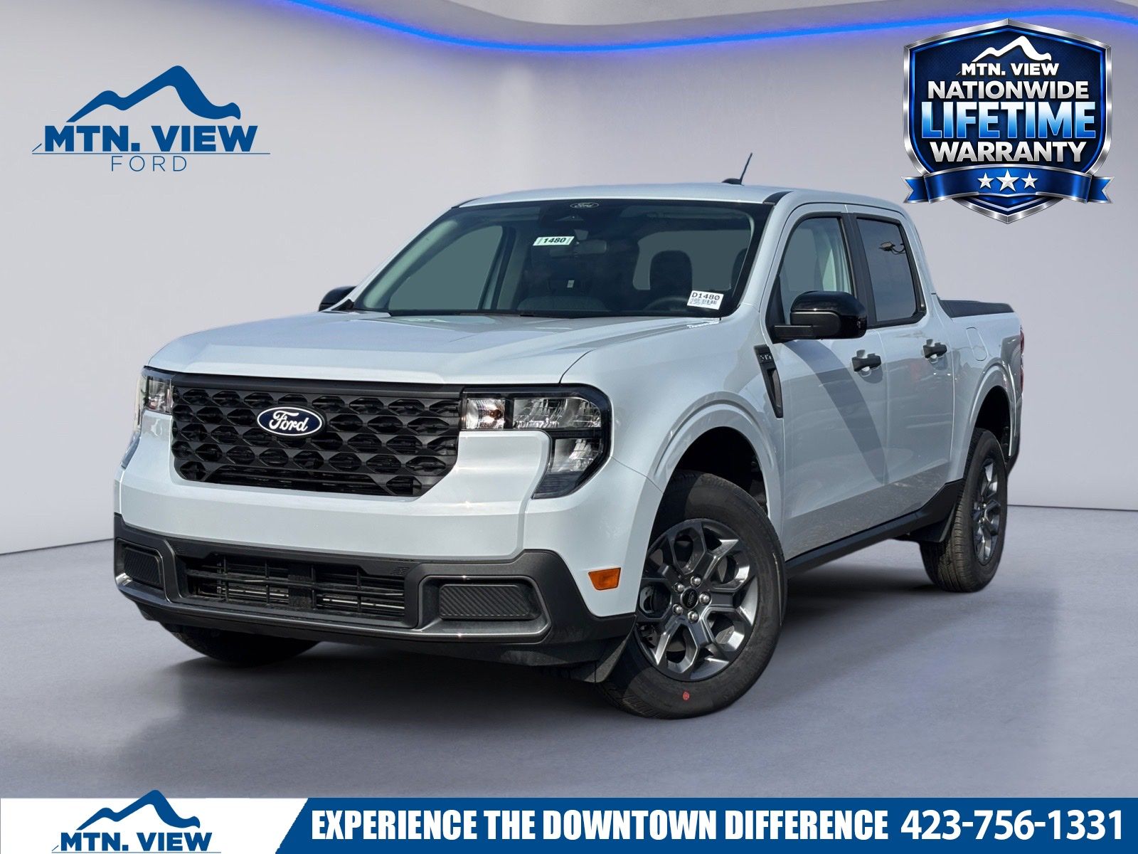 White Metallic 2026 Ford Maverick Pickup Truck Front-Wheel Drive 8-Speed Automatic