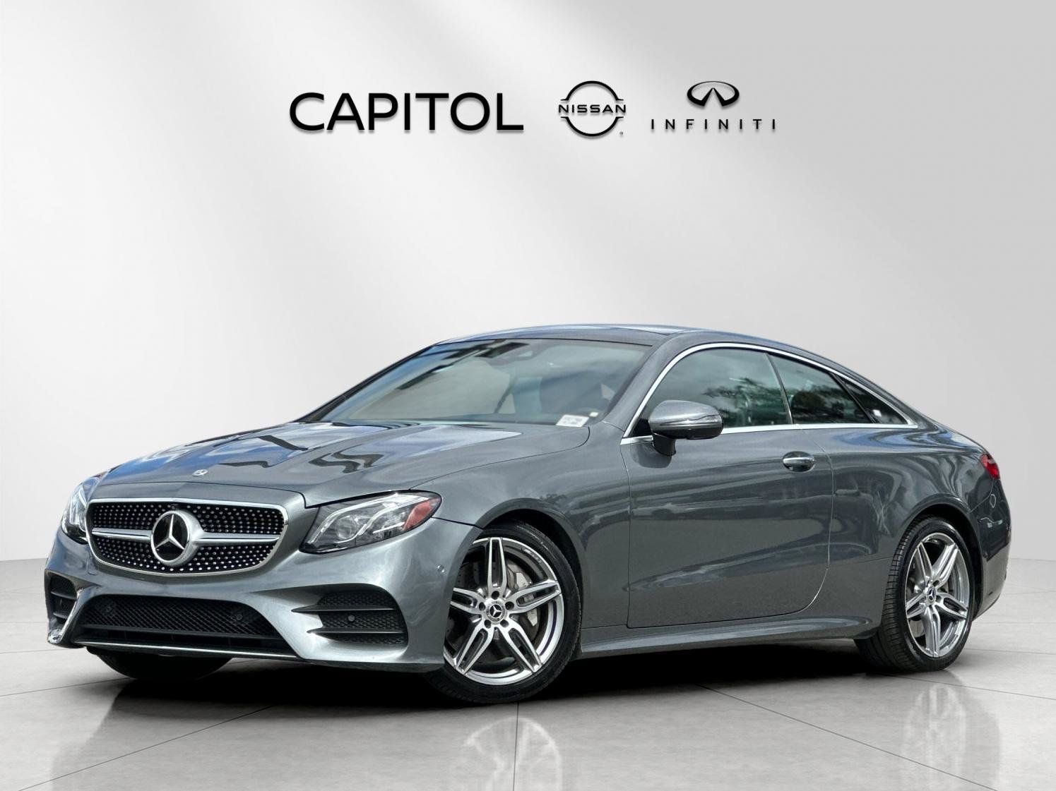 Selenite Gray Metallic 2018 Mercedes-Benz E-Class Coupe Rear-Wheel Drive 9-Speed Automatic