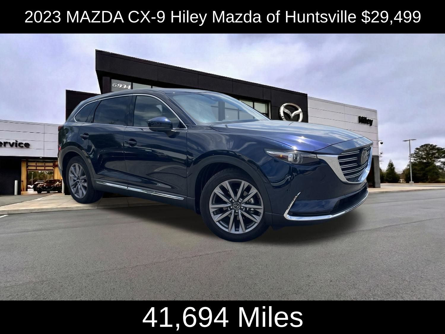 Deep Crystal Blue Mica 2023 Mazda CX-9 Grand Touring AWD SUV / Crossover All-Wheel Drive 6-Speed Automatic