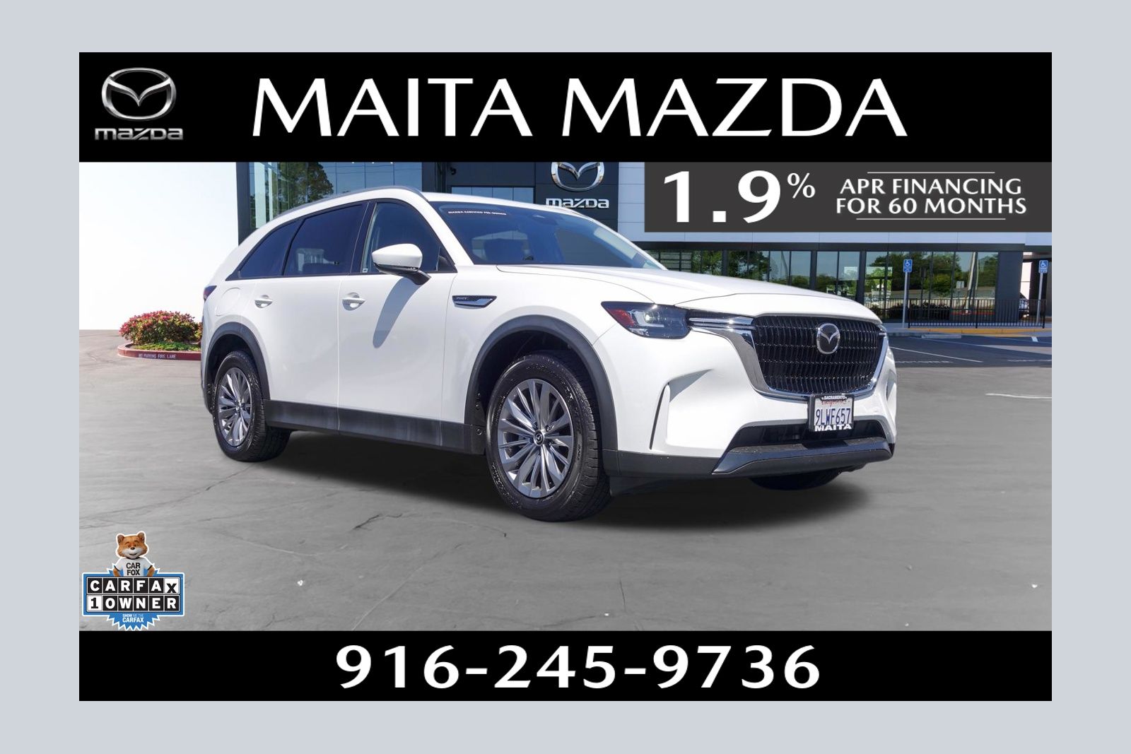 Rhodium White Premium 2024 Mazda CX-90 PHEV Preferred AWD SUV / Crossover All-Wheel Drive 8-Speed Automatic