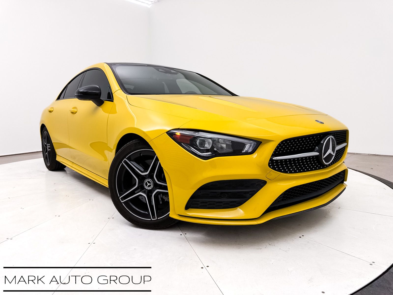 Yellow 2020 Mercedes-Benz CLA 250 FWD Coupe Front-Wheel Drive 7-Speed Automatic