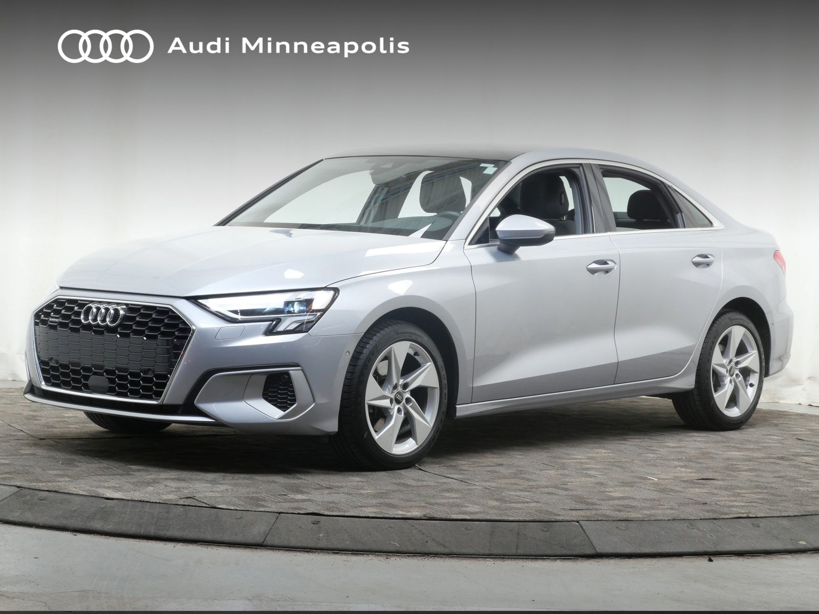 Florett Silver Metallic 2023 Audi A3 40 TFSI quattro Premium AWD Sedan All-Wheel Drive 7-Speed Automatic