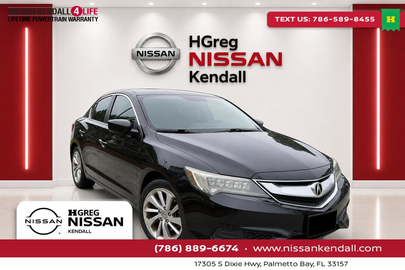 Black 2017 Acura ILX Sedan Front-Wheel Drive 8-Speed Dual Clutch