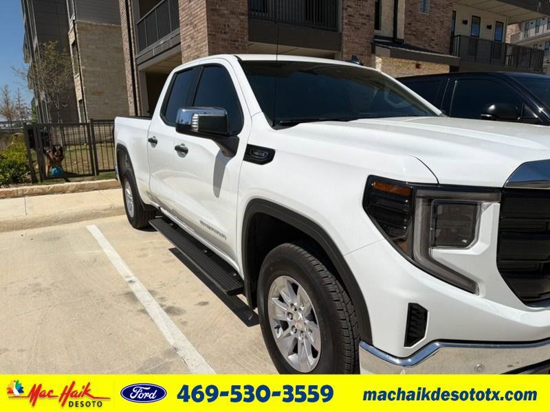 Summit White 2026 GMC Sierra 1500 Pro Double Cab RWD Pickup Truck 4X2 8-Speed Automatic