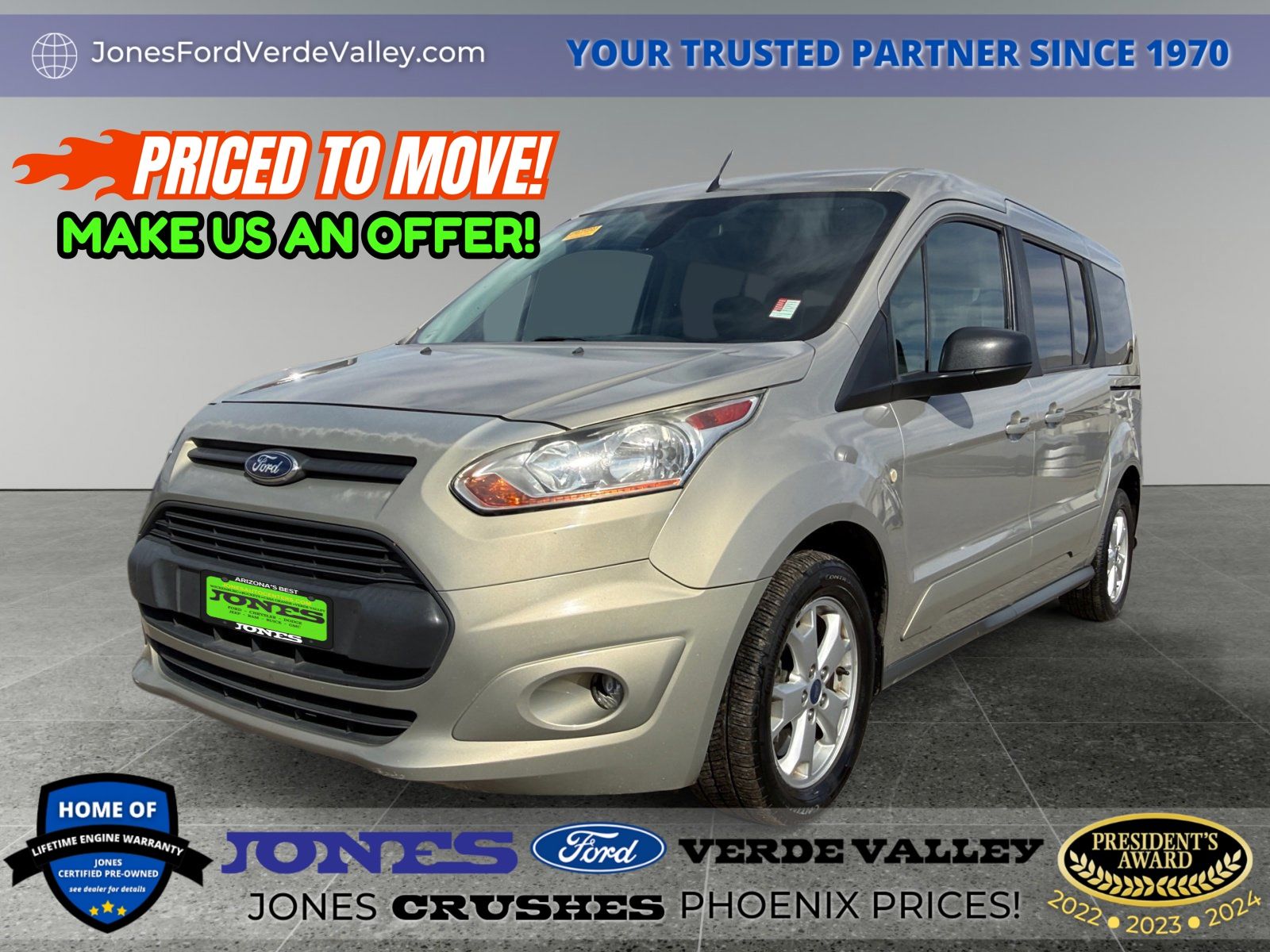 2016 Ford Transit Connect Wagon XLT LWB FWD with Rear Liftgate