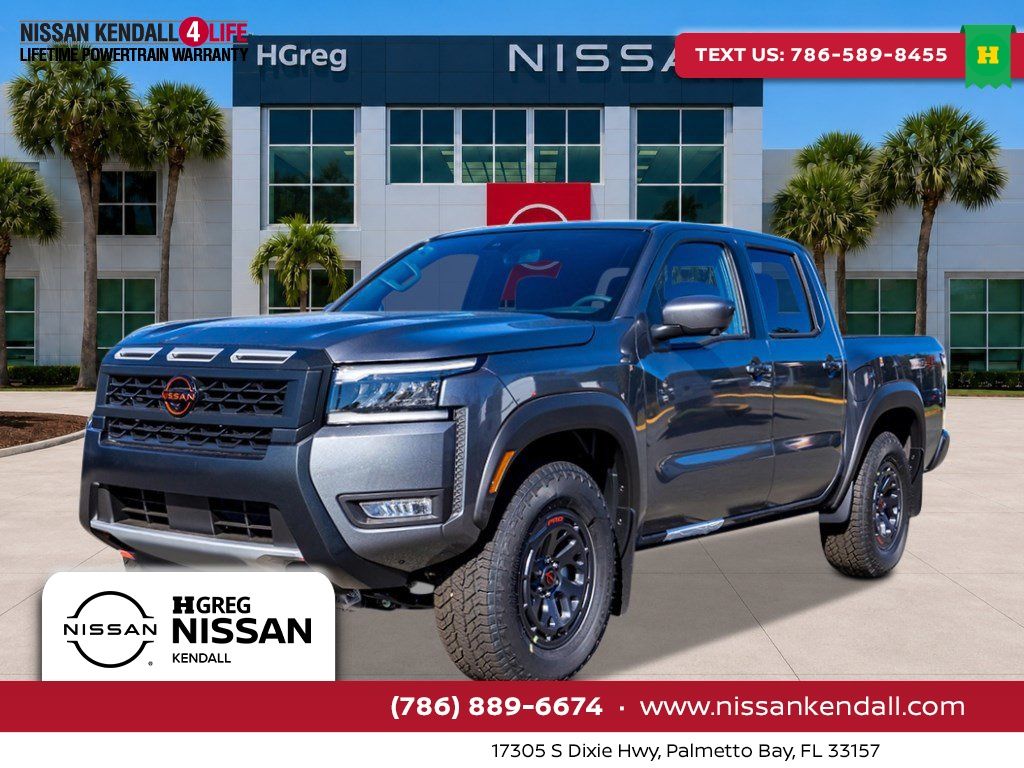 Gray (Gun Metallic) 2026 Nissan Frontier Pickup Truck Four-Wheel Drive 9-Speed Automatic Overdrive