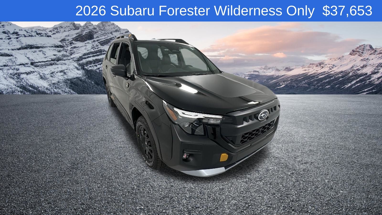 Crystal Black Silica 2026 Subaru Forester SUV / Crossover All-Wheel Drive Continuously Variable Transmission