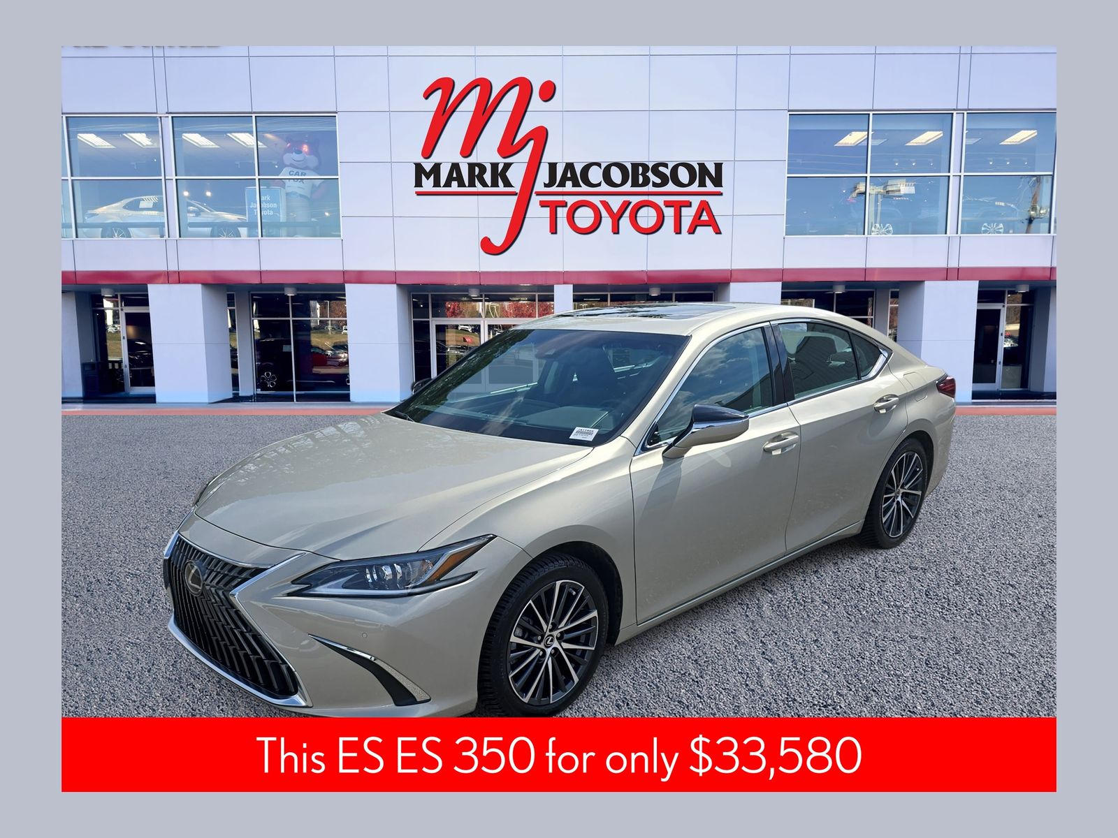 Brown (Moonbeam Beige Metallic) 2022 Lexus ES 350 FWD Sedan Front-Wheel Drive 8-Speed Automatic