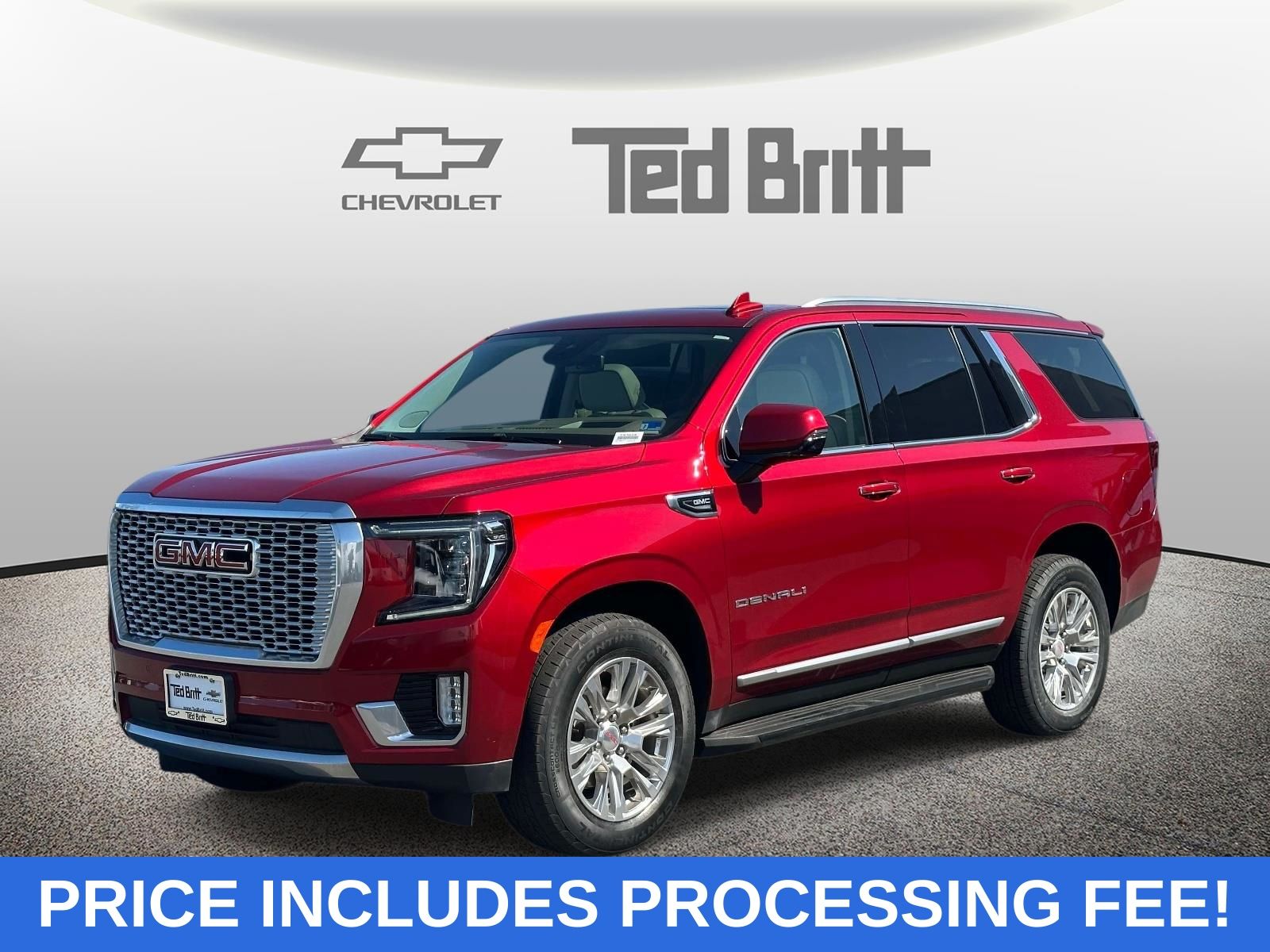 Volcanic Red 2023 GMC Yukon SUV / Crossover Four-Wheel Drive