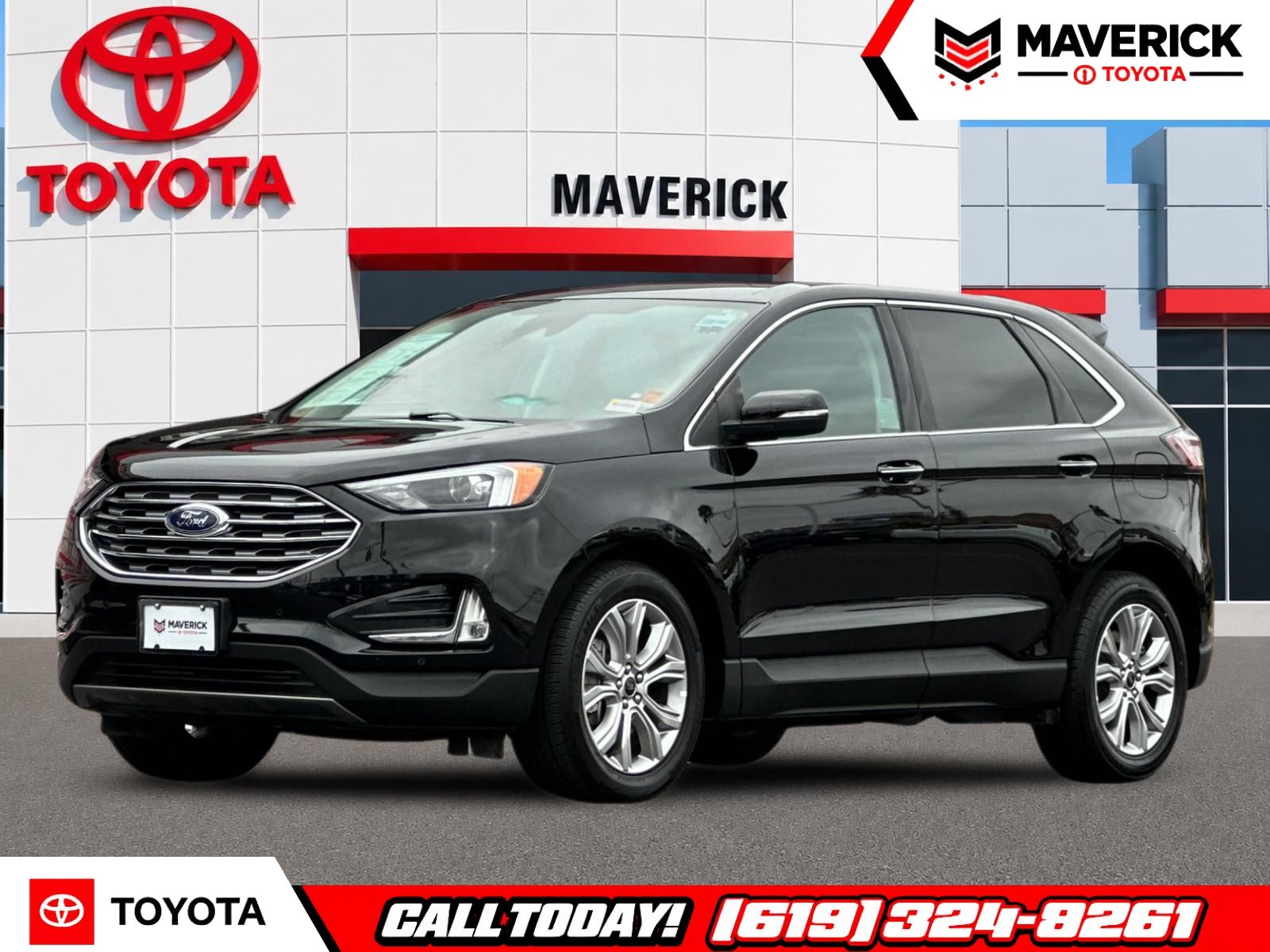 Black Metallic 2024 Ford Edge SUV / Crossover All-Wheel Drive 8-Speed Automatic