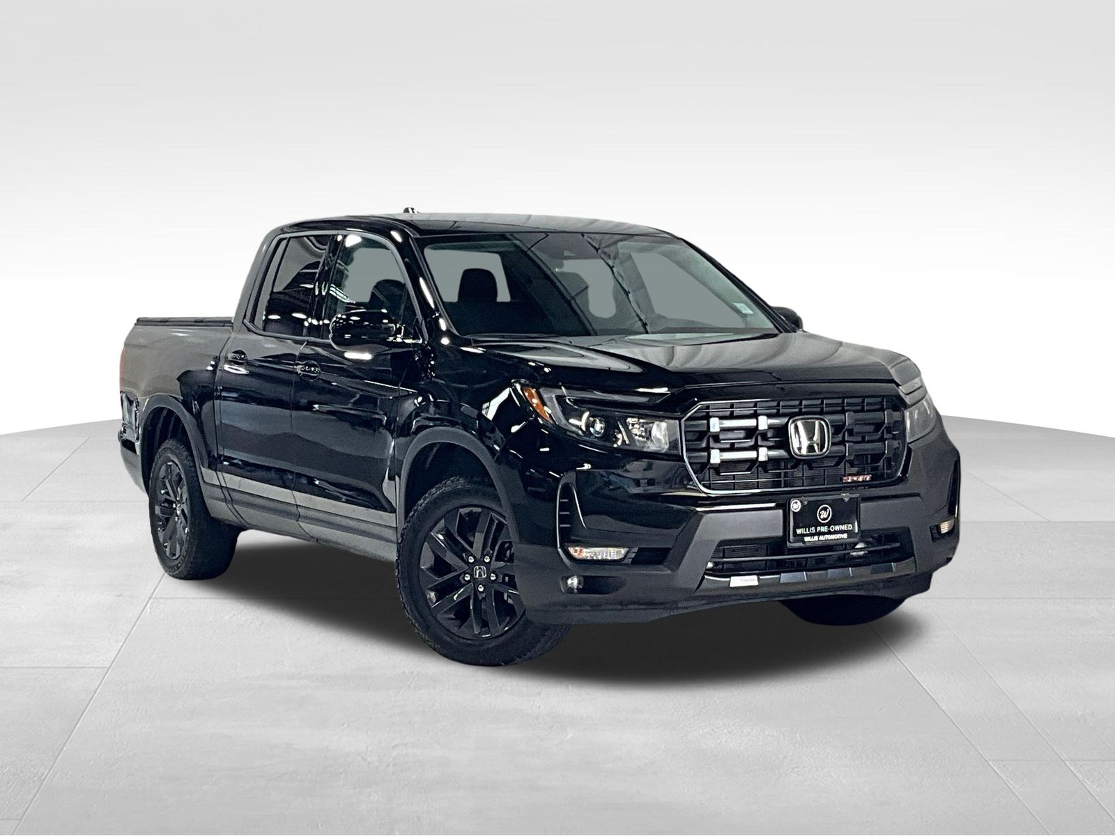 Crystal Black Pearl 2024 Honda Ridgeline Pickup Truck All-Wheel Drive 9-Speed Automatic