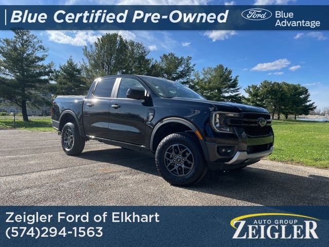 Shadow Black 2025 Ford Ranger Pickup Truck Four-Wheel Drive Automatic