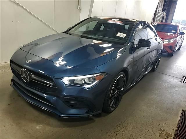 Blue 2022 Mercedes-Benz CLA Coupe All-Wheel Drive 7-Speed Automatic