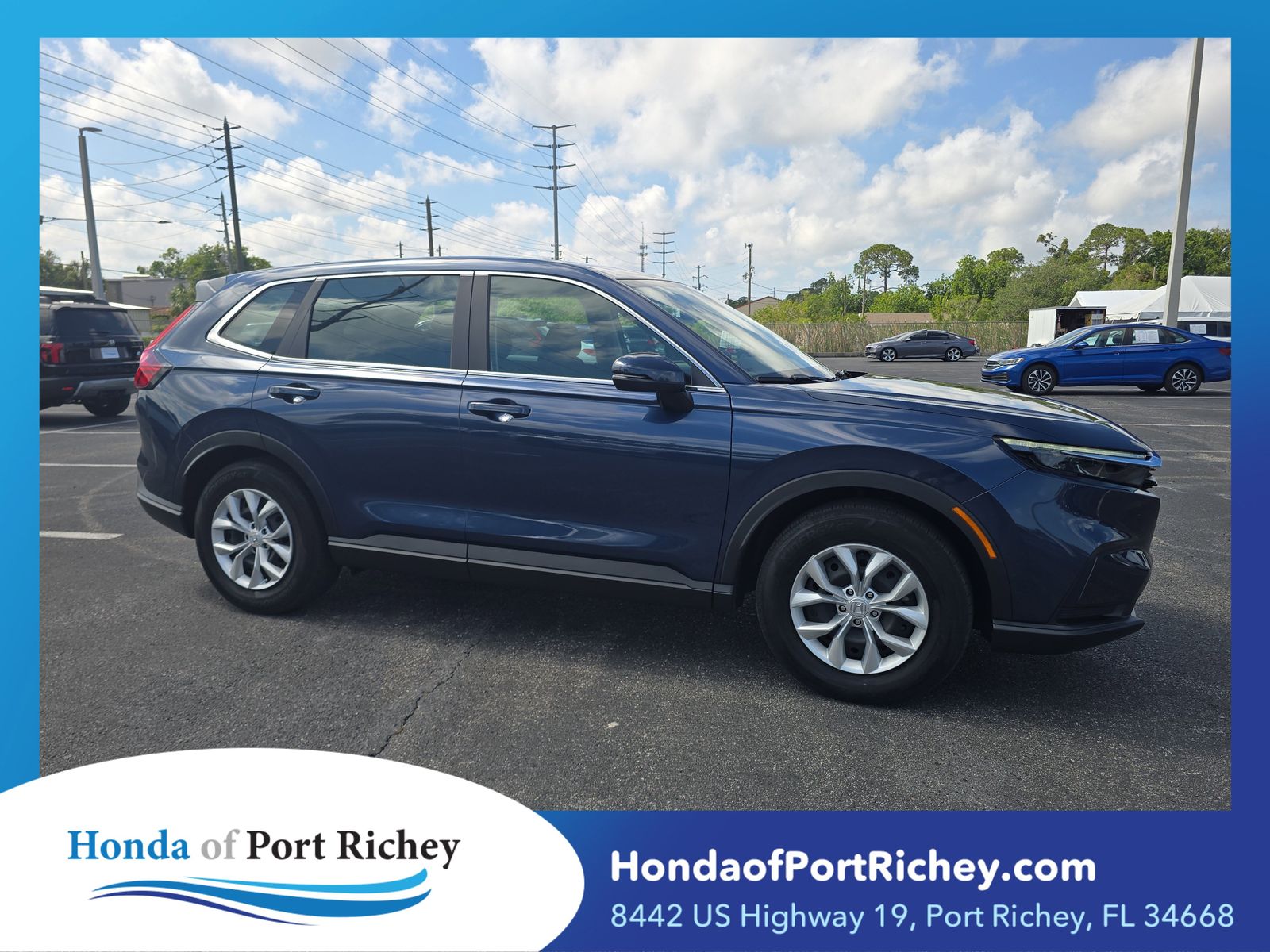 Canyon River Blue Metallic 2024 Honda CR-V LX FWD SUV / Crossover Front-Wheel Drive Continuously Variable Transmission