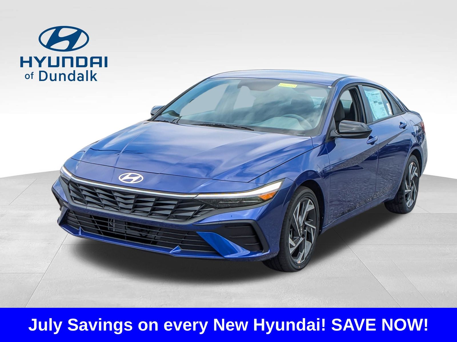 Intense Blue 2025 Hyundai Elantra Hybrid Sedan Front-Wheel Drive 6-Speed Dual Clutch
