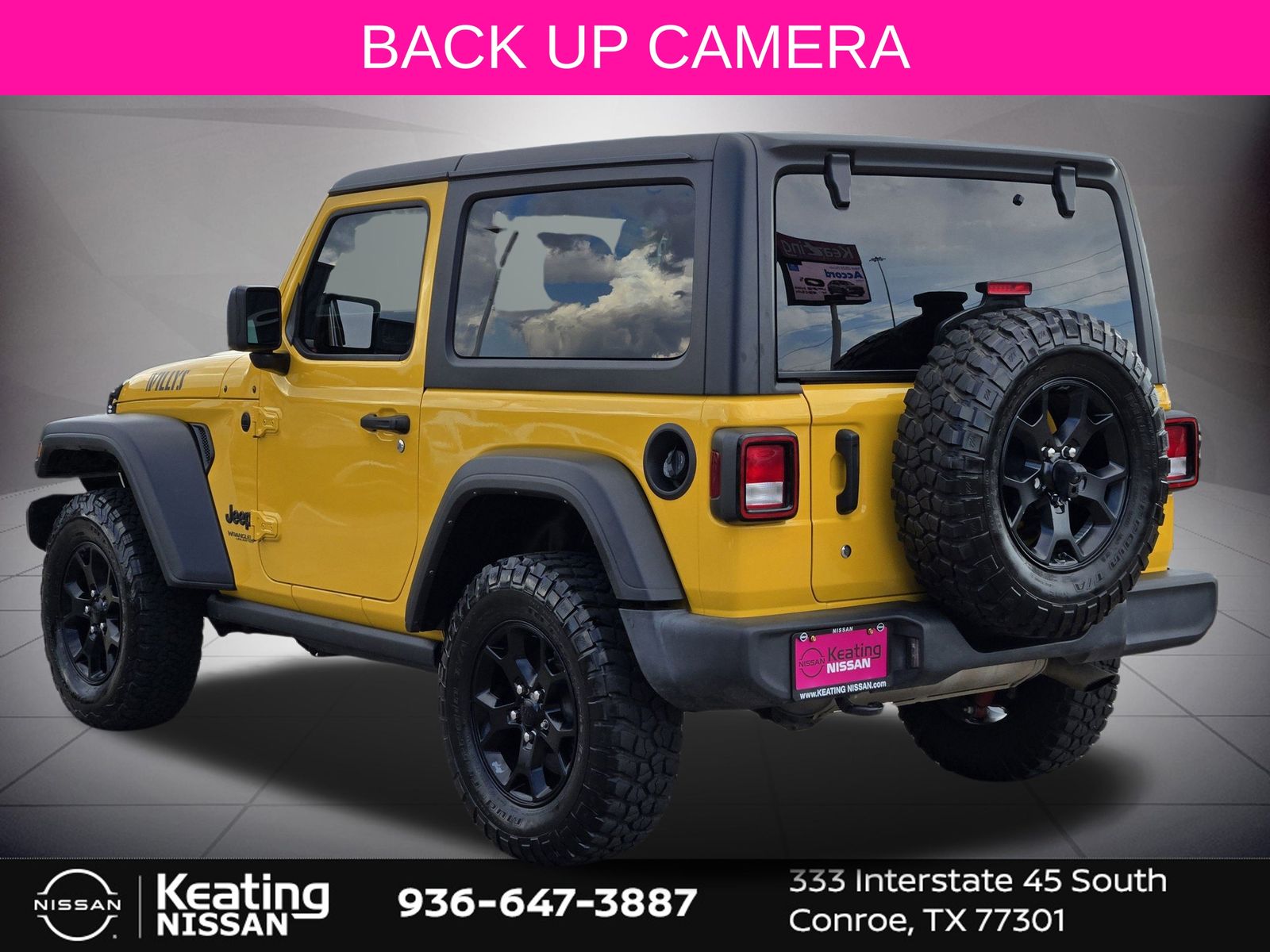 2021 Jeep Wrangler Willys Sport Yellow at River Oaks CDJR