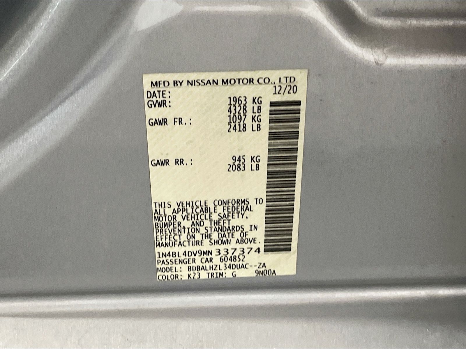 Used 2021 Silver Nissan 2.5 SV image 30