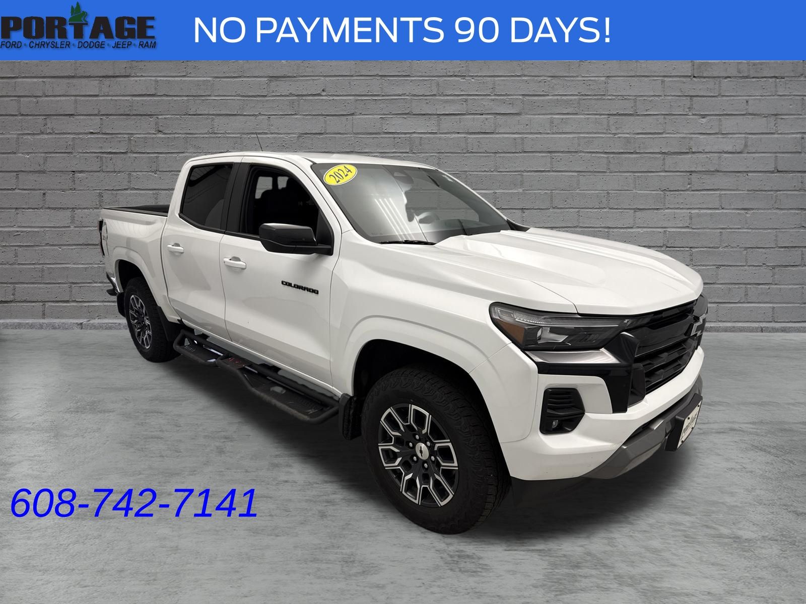 Summit White 2024 Chevrolet Colorado Pickup Truck Four-Wheel Drive 8-Speed Automatic