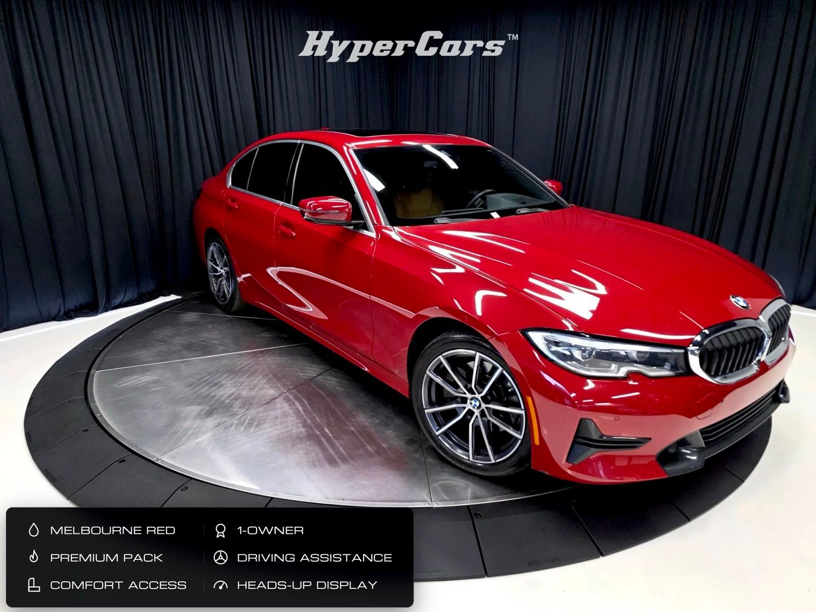 Melbourne Red Metallic 2022 BMW 3 Series Sedan Rear-Wheel Drive 8-Speed Automatic
