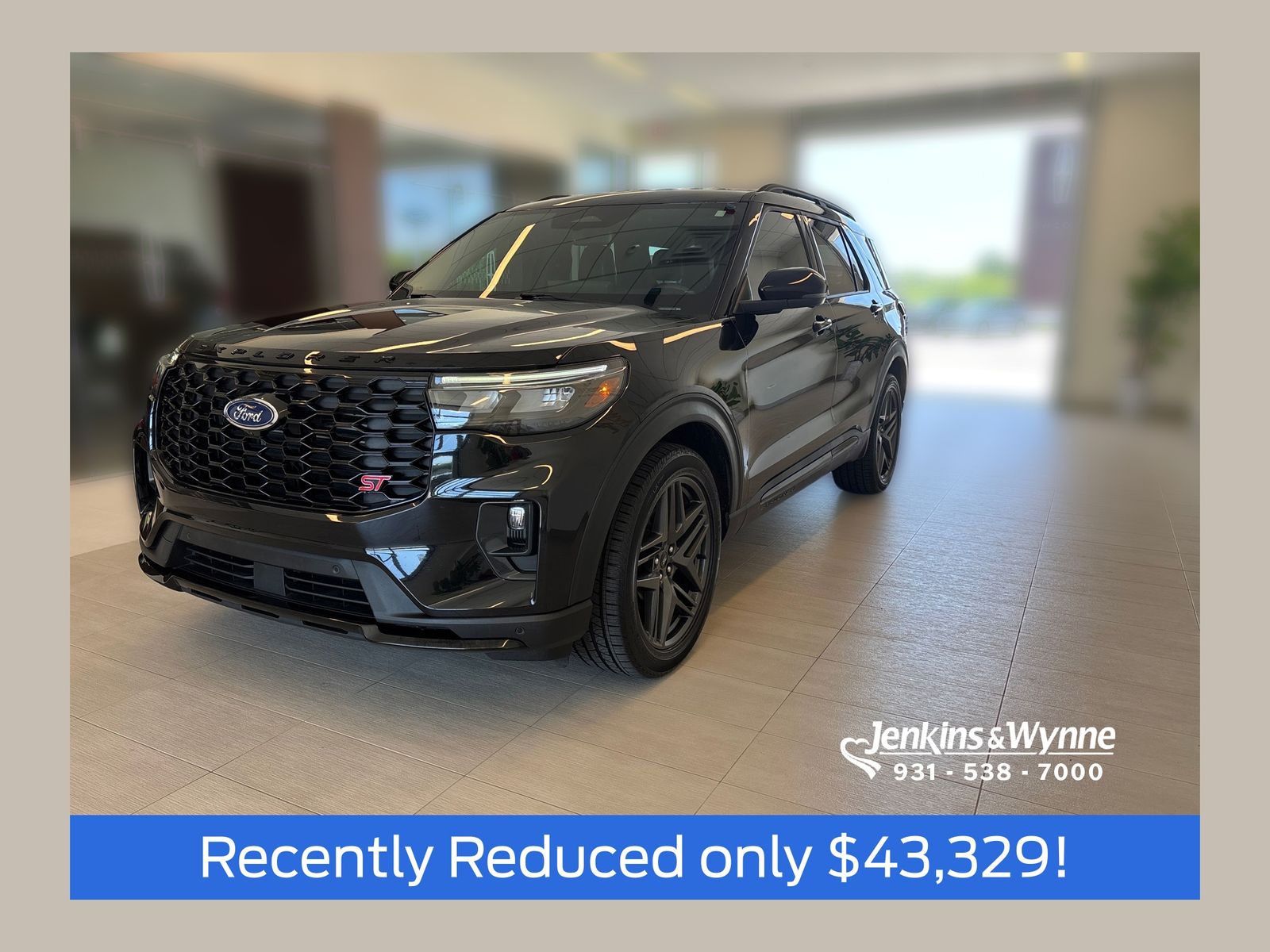 Agate Black Metallic 2025 Ford Explorer SUV / Crossover Rear-Wheel Drive Automatic