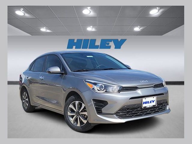 Steel Gray 2022 Kia Rio Sedan Front-Wheel Drive Continuously Variable Transmission