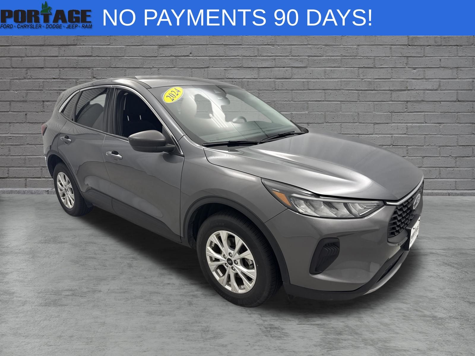 Gray Metallic 2024 Ford Escape SUV / Crossover All-Wheel Drive 8-Speed Automatic