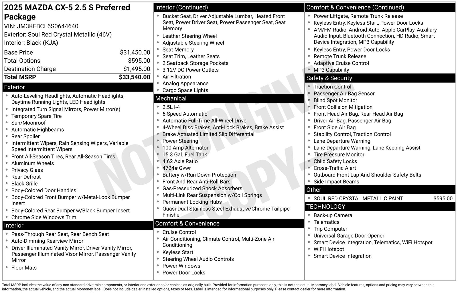 Used Car 2025 Mazda Cx-5  2.5 S Preferred Package For Sale Under $30,000 In Austin, Texas