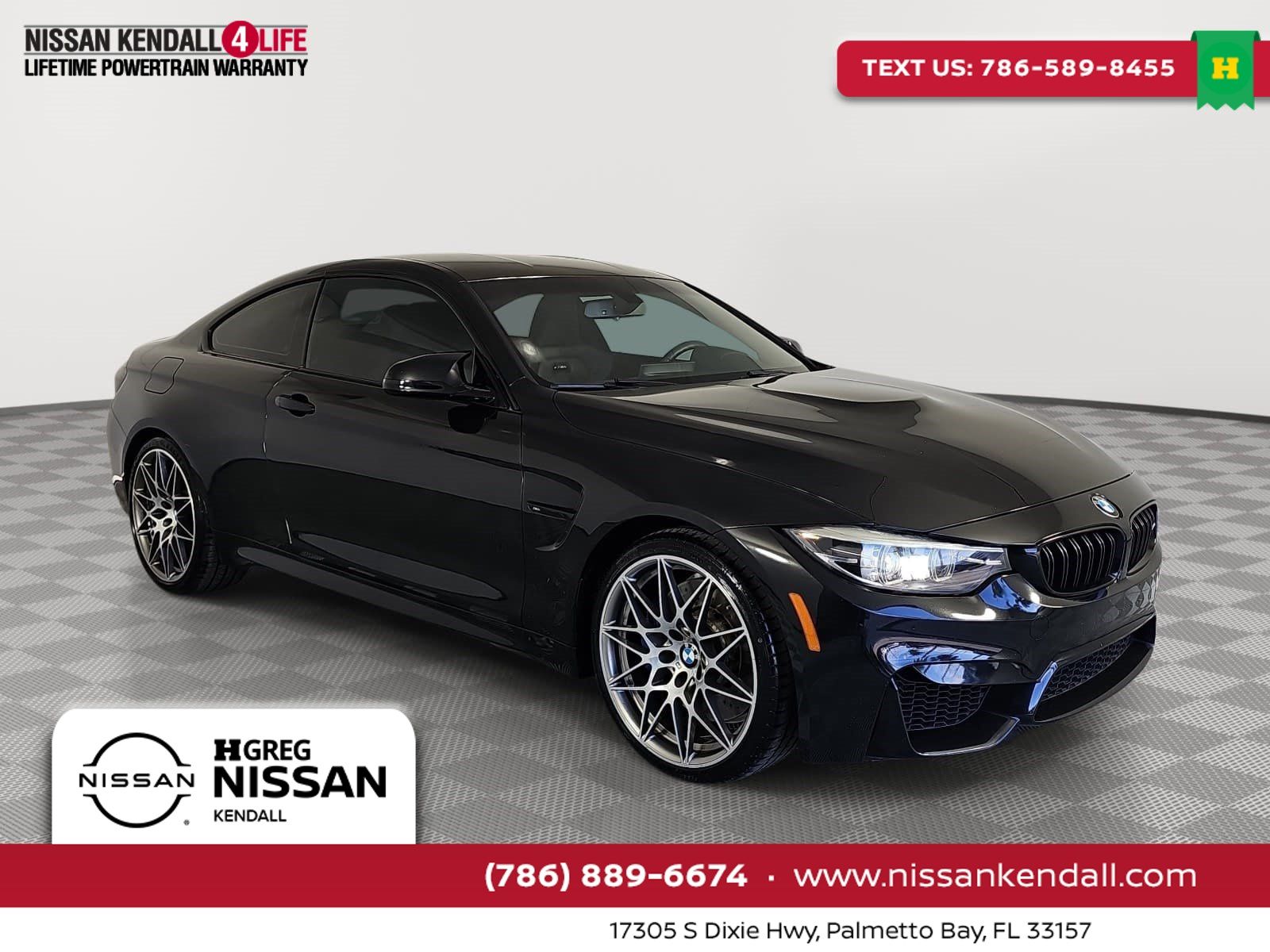 Black Sapphire Metallic 2018 BMW M4 Coupe Rear-Wheel Drive 7-Speed Automatic