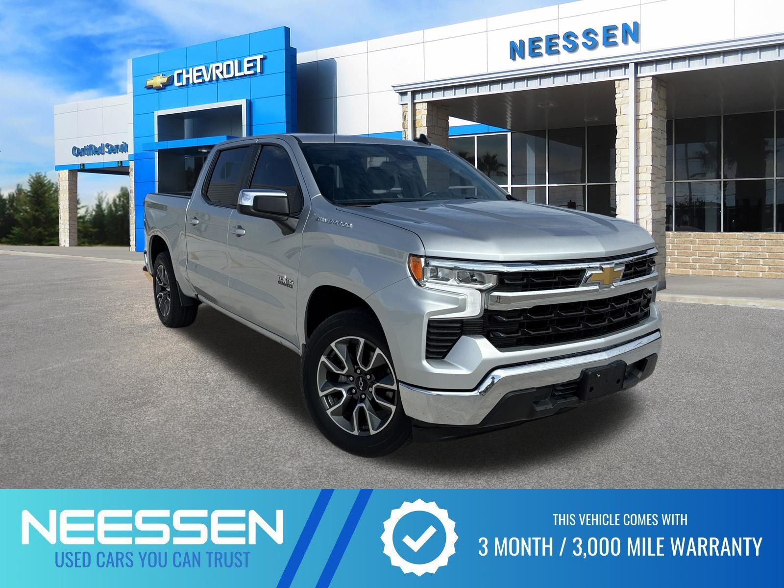 Silver Ice Metallic 2022 Chevrolet Silverado 1500 Pickup Truck 4X2 Automatic