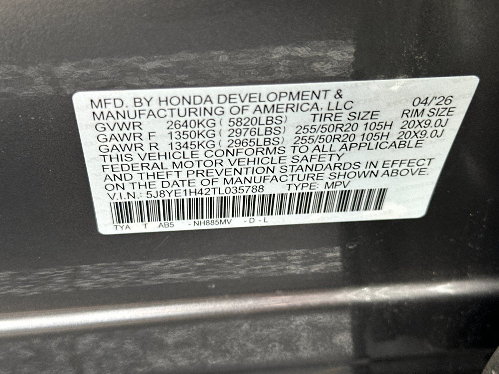 new 2026 Acura MDX car, priced at $61,450