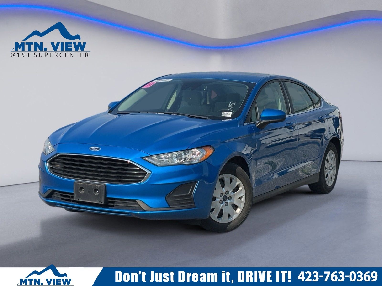 Blue Metallic 2020 Ford Fusion Sedan Front-Wheel Drive 6-Speed Automatic