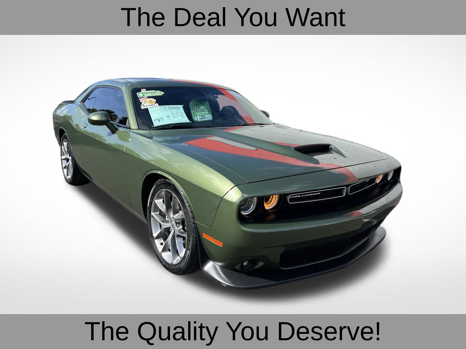F8 Green 2021 Dodge Challenger GT RWD Coupe Rear-Wheel Drive 8-Speed Automatic