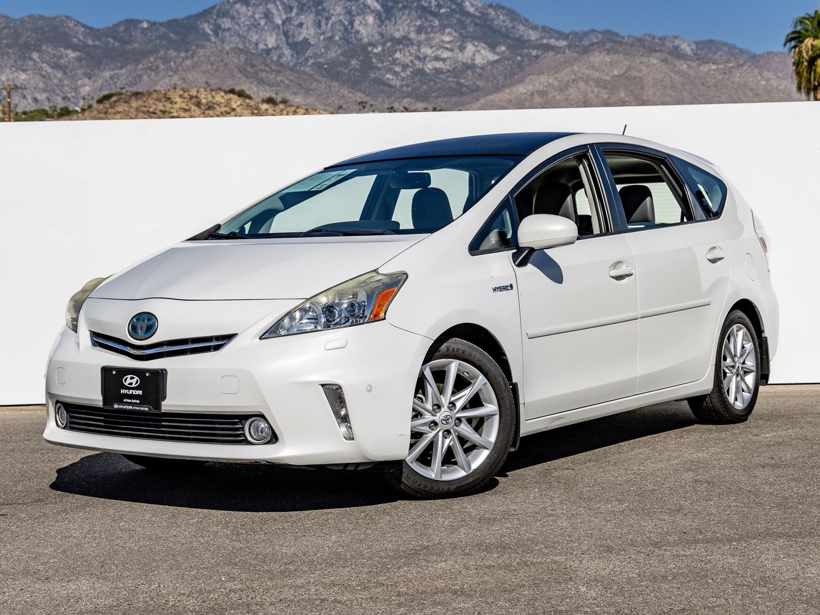 White 2012 Toyota Prius v Wagon Front-Wheel Drive Continuously Variable Transmission
