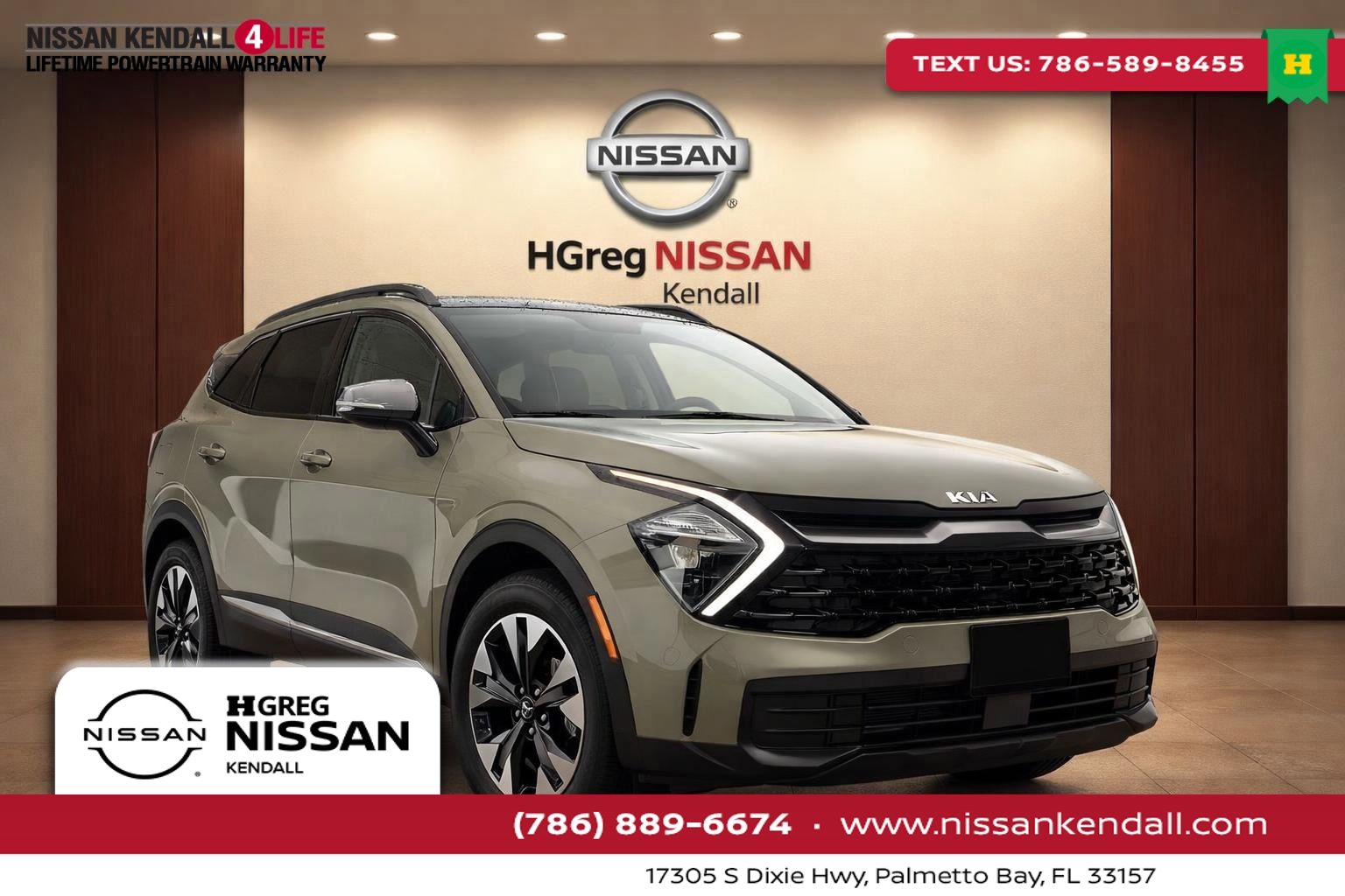 Jungle Green 2023 Kia Sportage Hybrid Plug-In X-Line AWD SUV / Crossover All-Wheel Drive 6-Speed Automatic