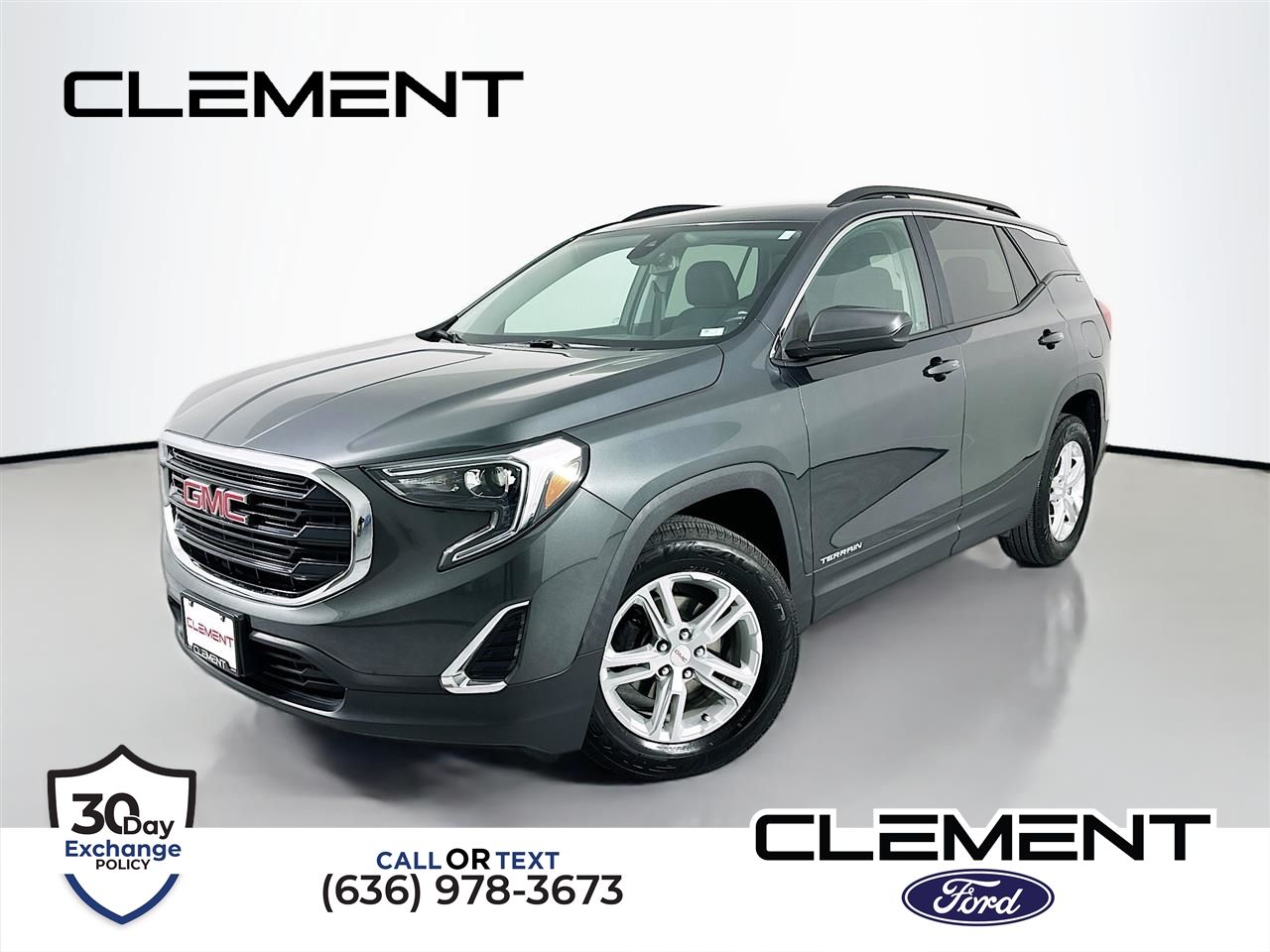Graphite Gray Metallic 2021 GMC Terrain SLE AWD SUV / Crossover Four-Wheel Drive 9-Speed Automatic