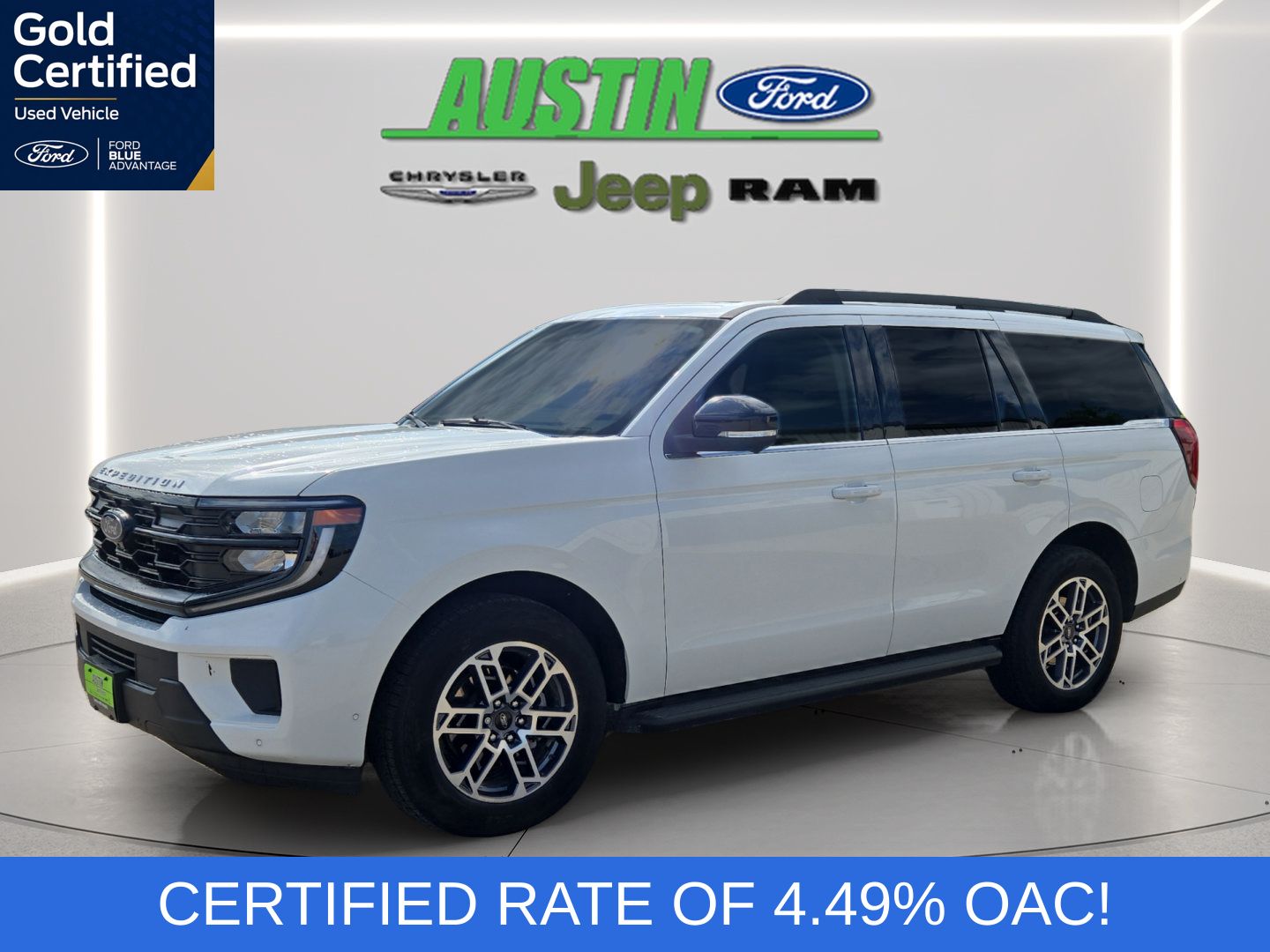 White Metallic 2025 Ford Expedition SUV / Crossover Four-Wheel Drive Automatic