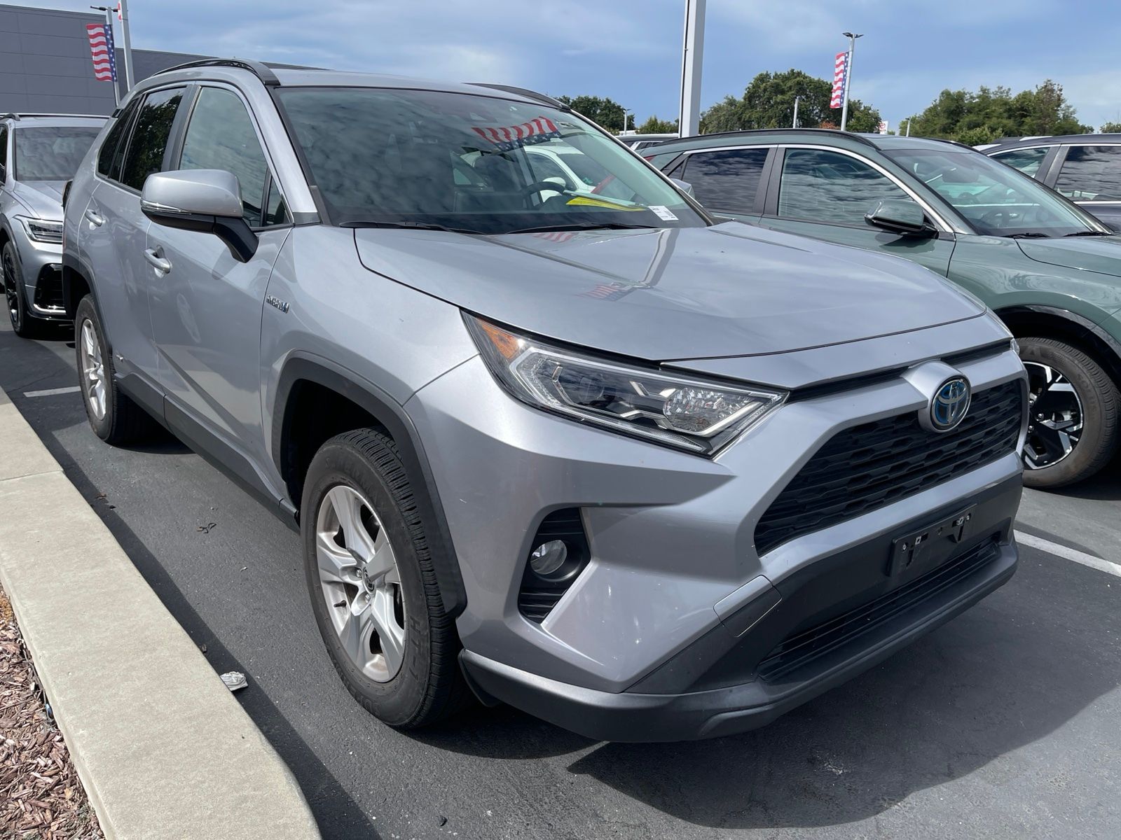 Silver Sky Metallic 2020 Toyota RAV4 Hybrid SUV / Crossover All-Wheel Drive Continuously Variable Transmission