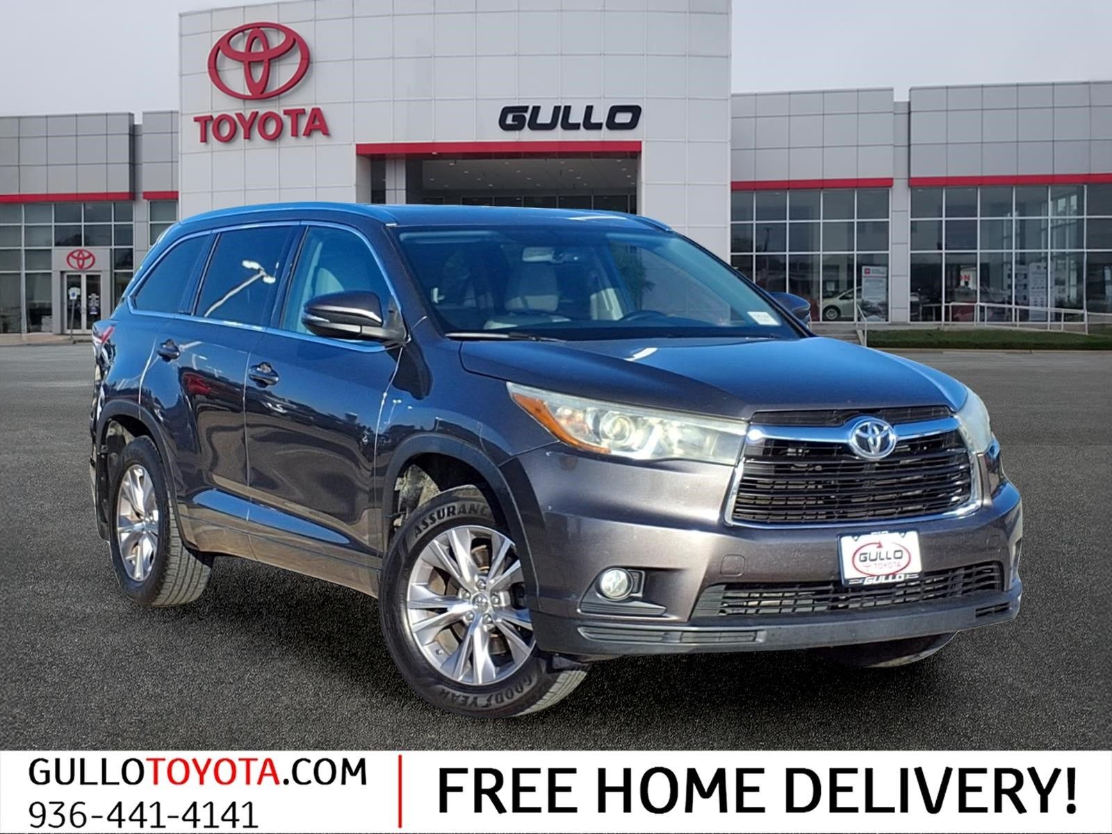 2015 Toyota Highlander XLE V6 Gray at DeMontrond Mazda