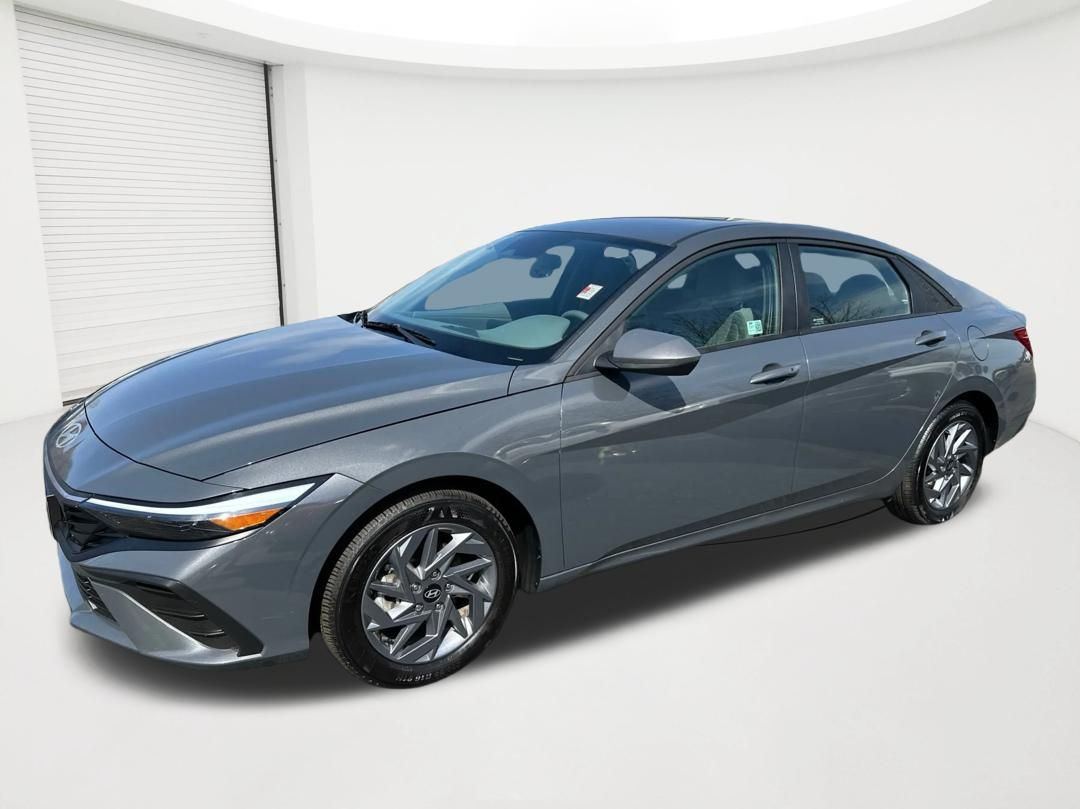 Ecotronic Gray 2024 Hyundai Elantra Sedan Front-Wheel Drive Continuously Variable Transmission