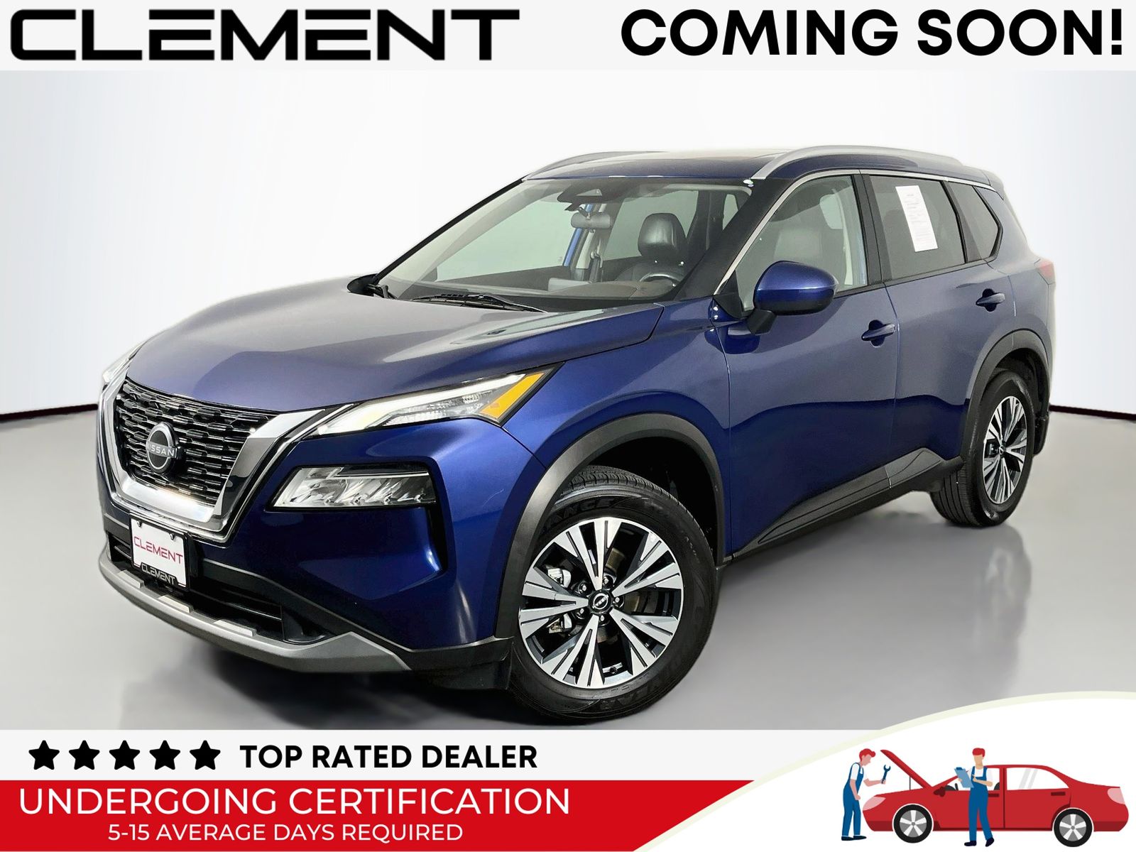 Caspian Blue Metallic 2023 Nissan Rogue SUV / Crossover All-Wheel Drive Continuously Variable Transmission