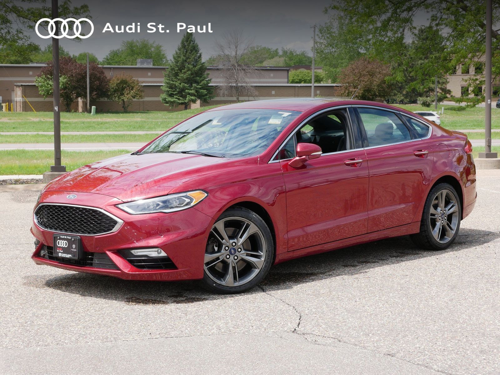 Ruby Red Metallic Tinted Clearcoat 2017 Ford Fusion Sport AWD Sedan All-Wheel Drive 6-Speed Automatic