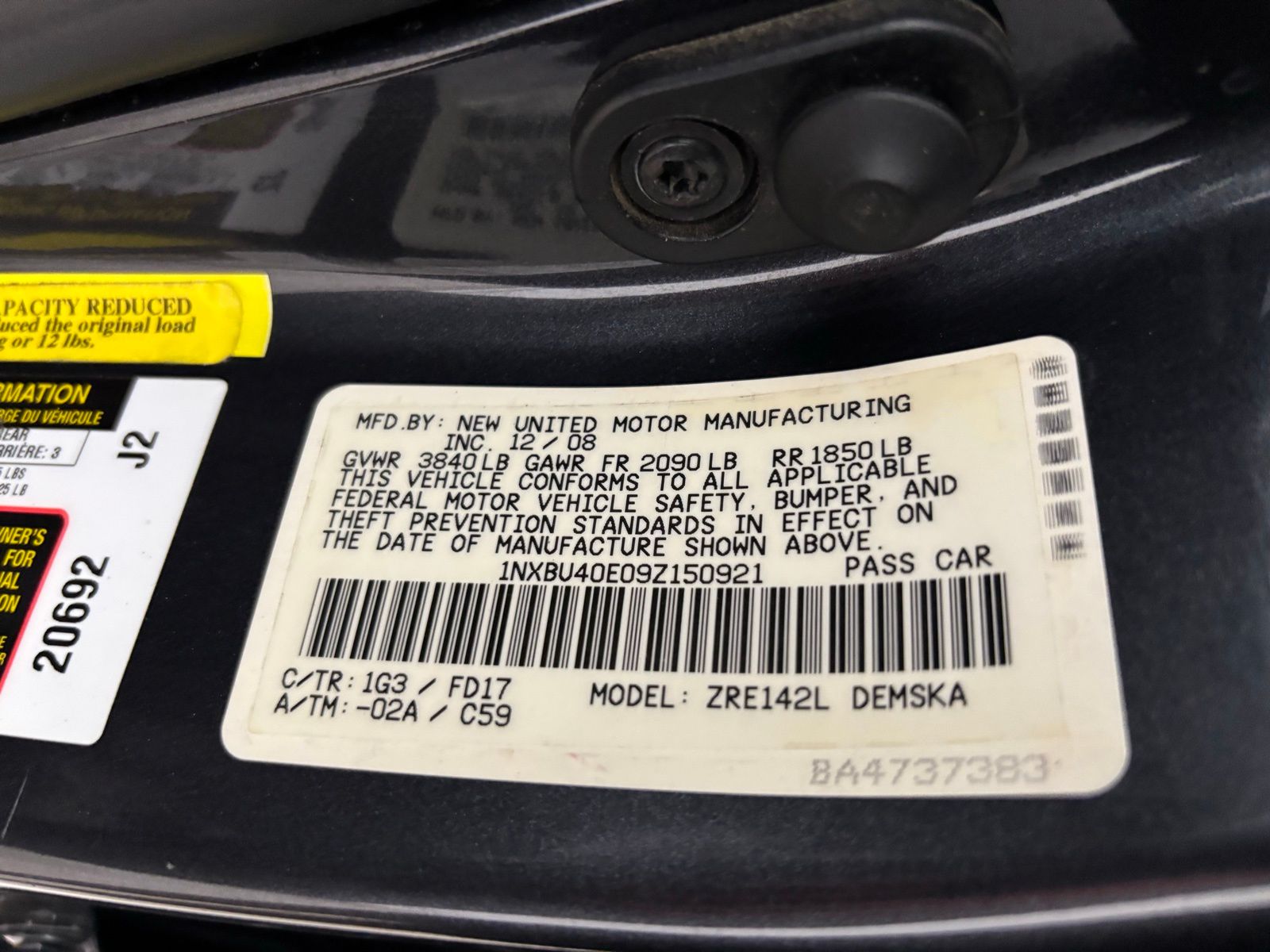 Used Car 2009 Toyota Corolla  For Sale Under $10,000 In Austin, Texas