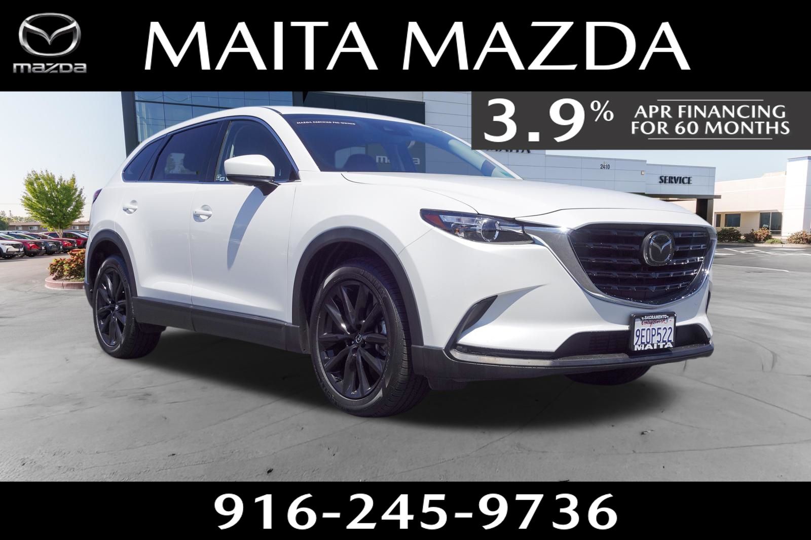 Snowflake White Pearl Mica 2023 Mazda CX-9 Touring Plus AWD SUV / Crossover All-Wheel Drive 6-Speed Automatic