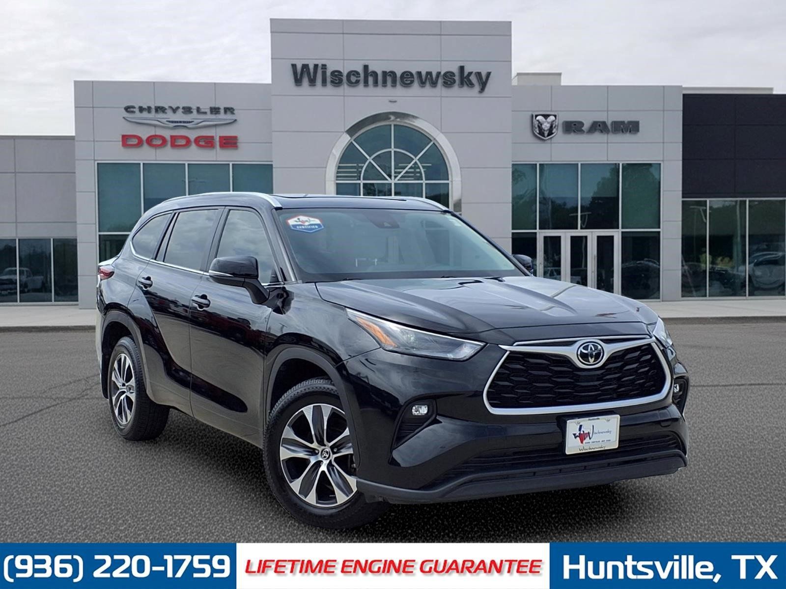 Midnight Black Metallic 2023 Toyota Highlander SUV / Crossover All-Wheel Drive 8-Speed Automatic